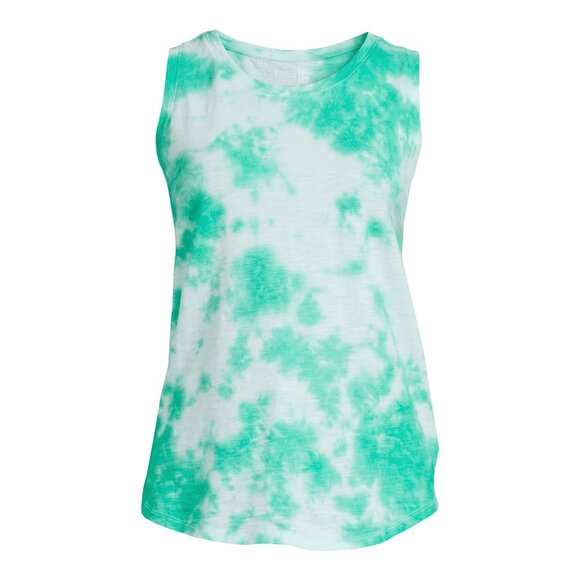 3/$20 Tie-Dye Tank, Green - Picture 7 of 10